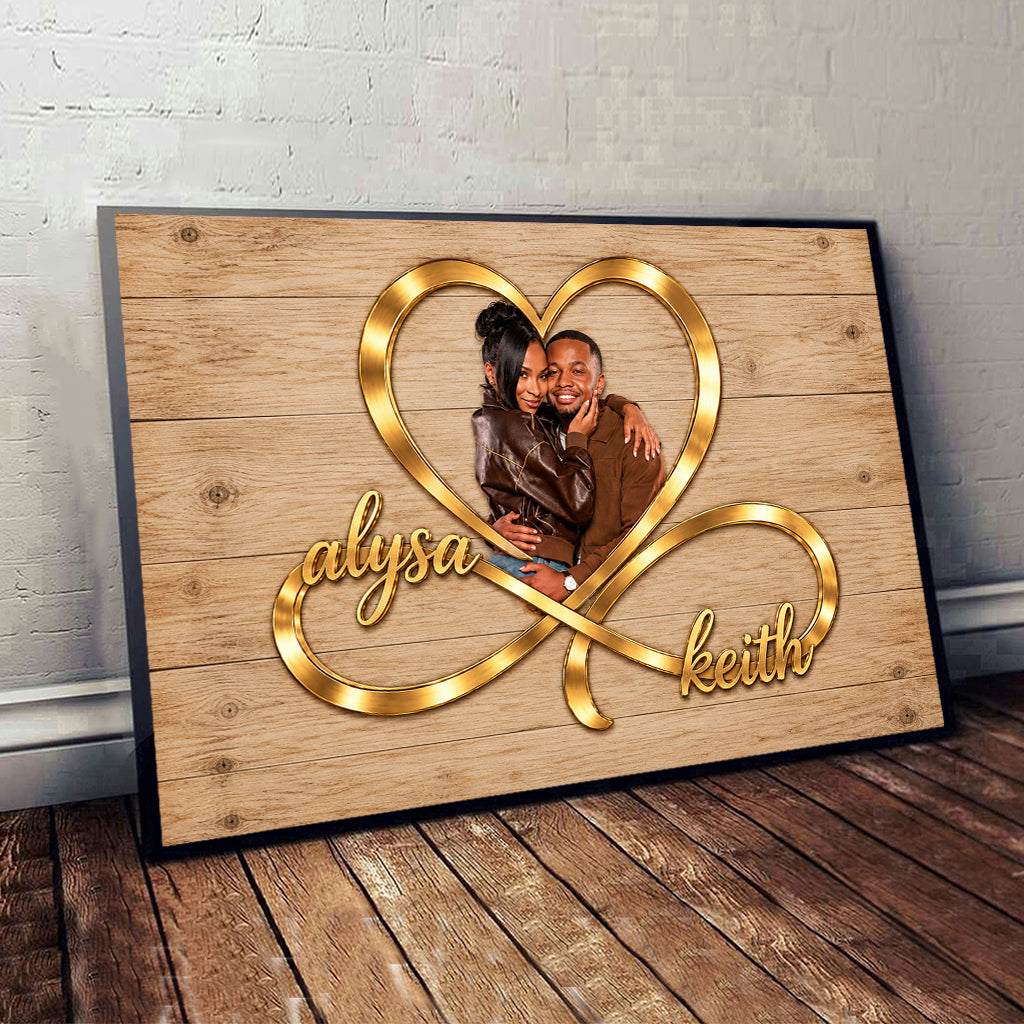 I Love You Infinite - Personalized Couple Canvas And Poster