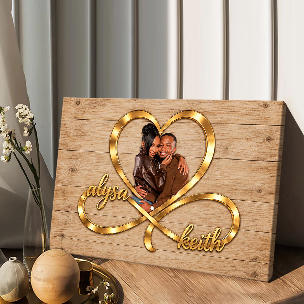 I Love You Infinite - Personalized Couple Canvas And Poster