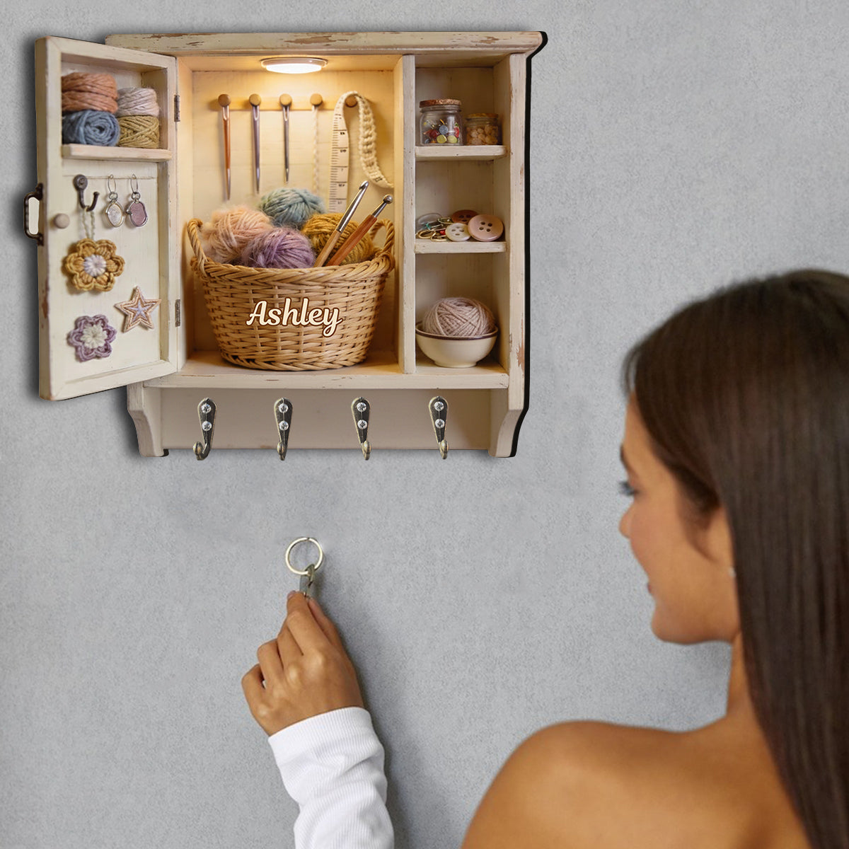 Häkelfans aufgepasst! – Personalisierter, individuell geformter Häkel-Hängeständer