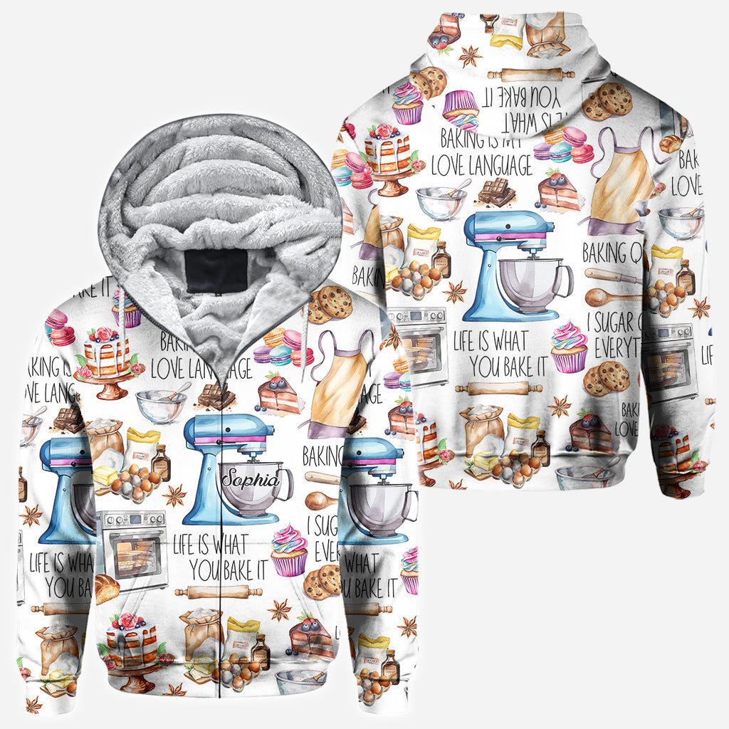 Backen ist meine Liebessprache - Personalisiertes Backshirt