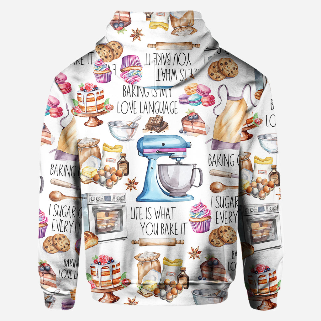 Backen ist meine Liebessprache - Personalisiertes Backshirt
