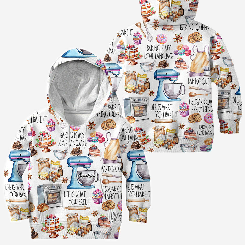 Backen ist meine Liebessprache - Personalisiertes Backshirt
