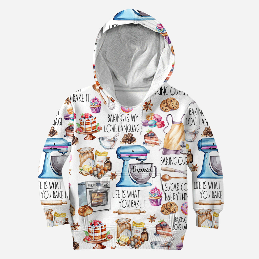 Backen ist meine Liebessprache - Personalisiertes Backshirt
