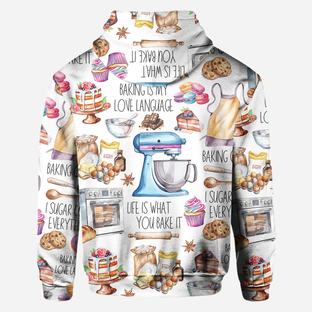 Backen ist meine Liebessprache - Personalisiertes Backshirt