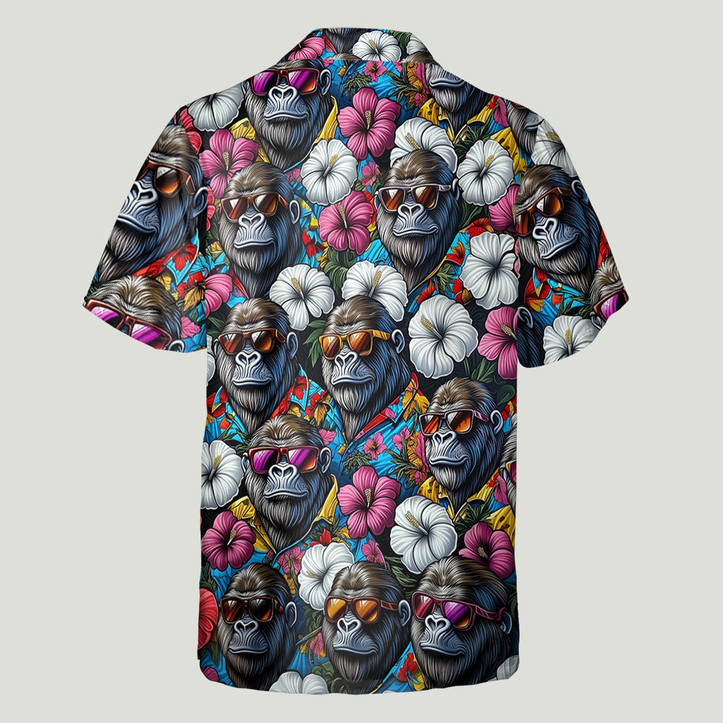 Bigfoot Summer Vibes - Personalized Hiking Hawaiian Shirt & Men Shorts