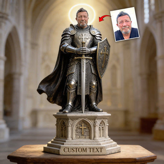 Knight Of God - Personalized Christian Custom Shaped Acrylic Plaque