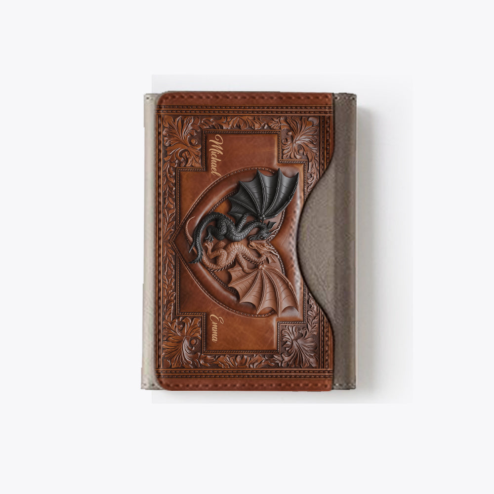 Du & Ich – Personalisierte Drachen-Magsafe-Geldbörse