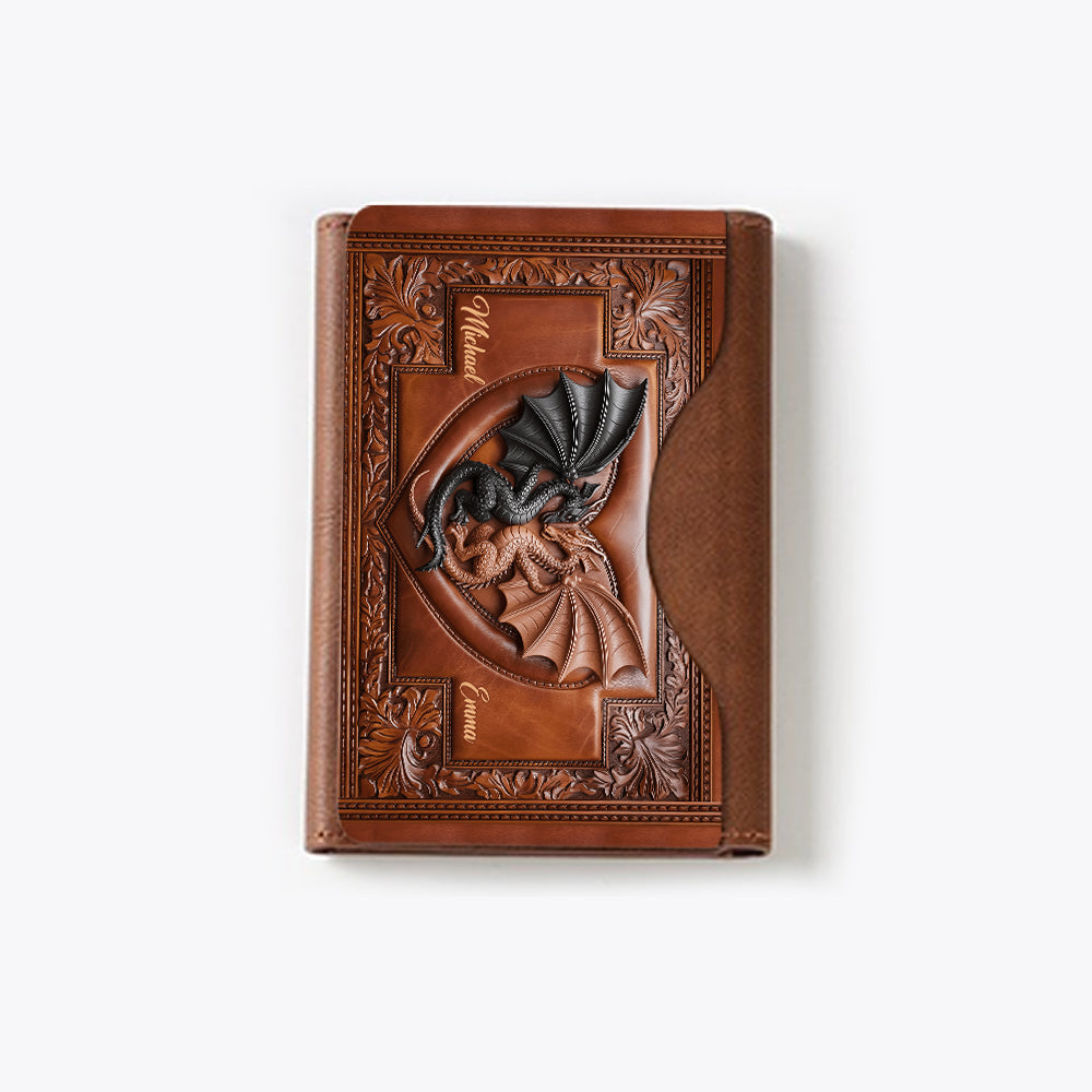 Du & Ich – Personalisierte Drachen-Magsafe-Geldbörse