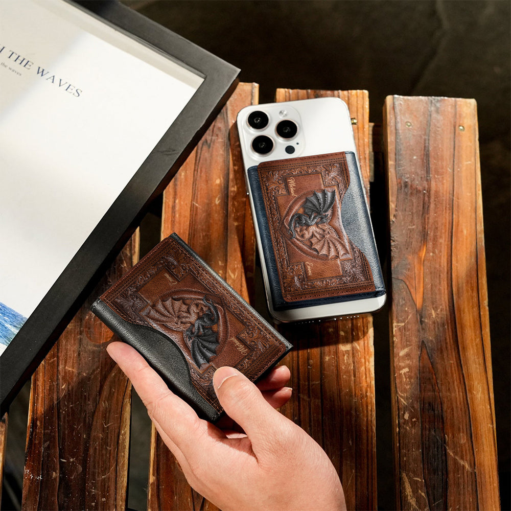 Du & Ich – Personalisierte Drachen-Magsafe-Geldbörse