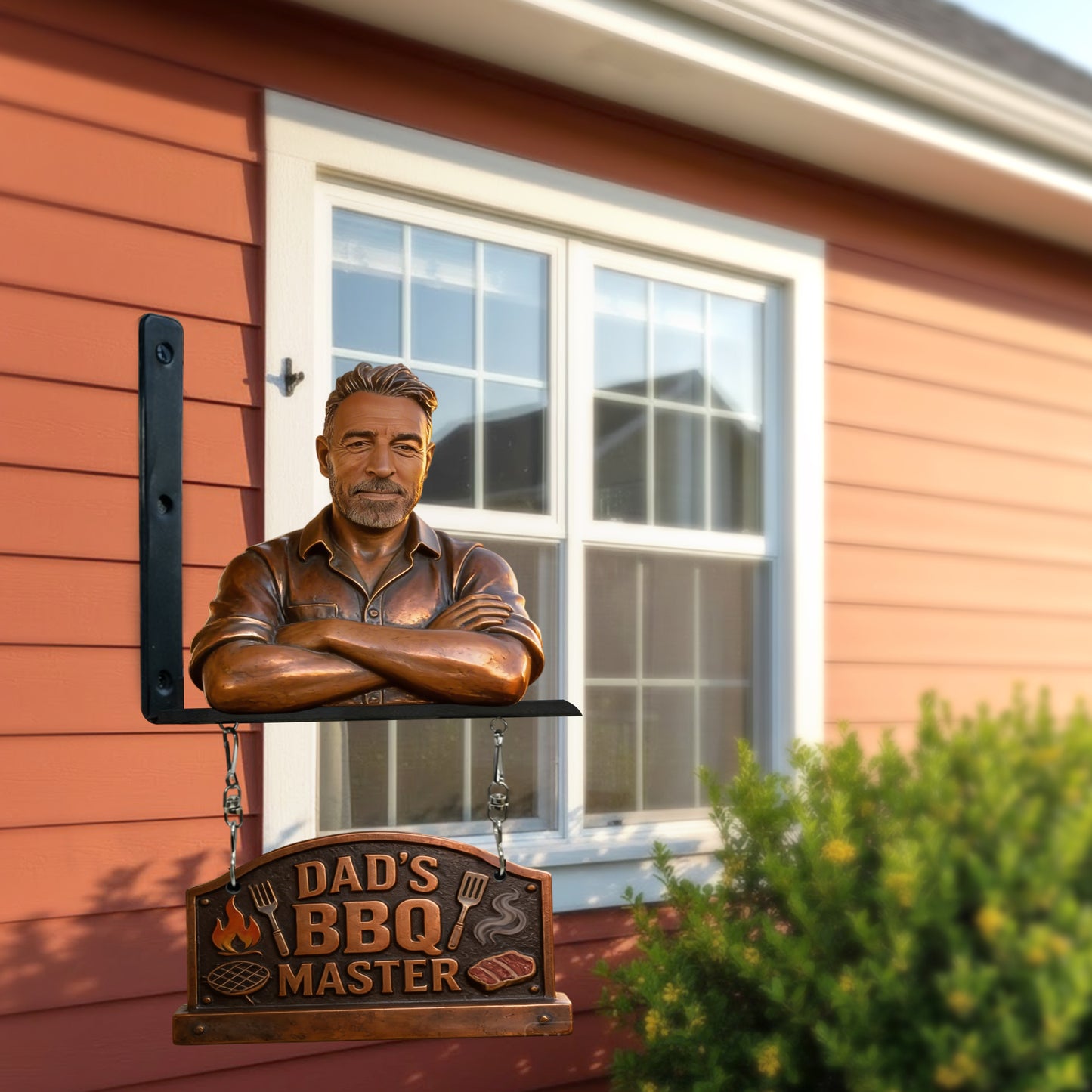 Custom Any Photo - Personalized Father Wooden Wall Mount Sign