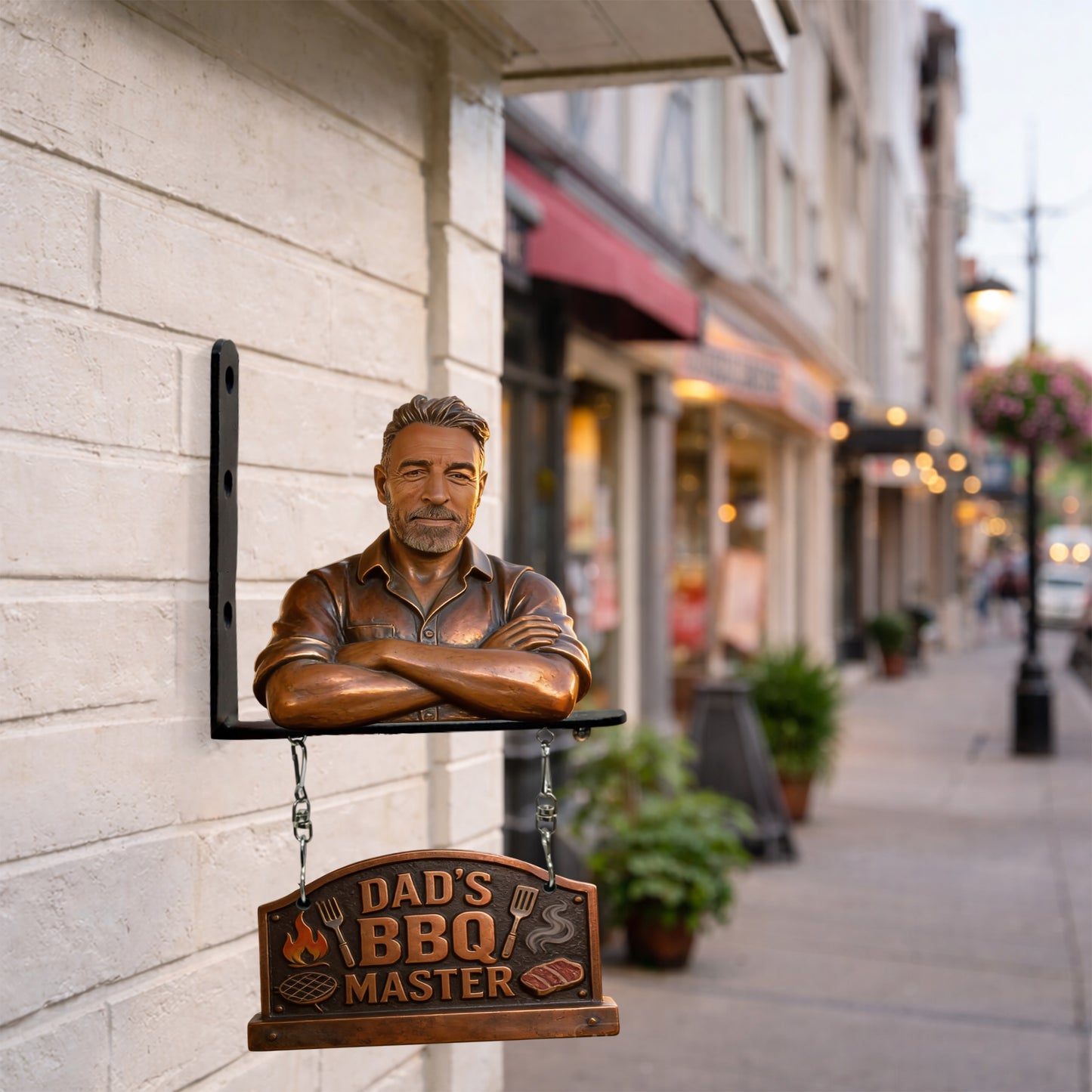 Custom Any Photo - Personalized Father Wooden Wall Mount Sign