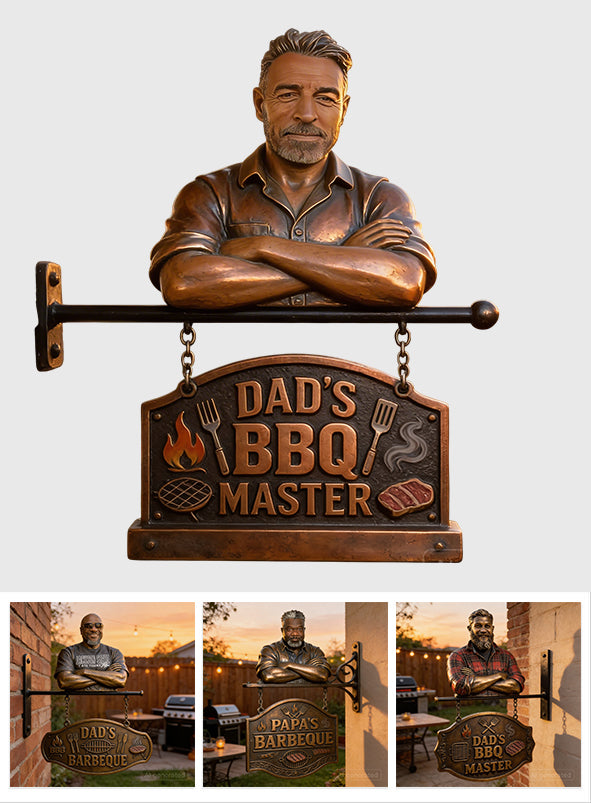 Custom Any Photo - Personalized Father Wooden Wall Mount Sign