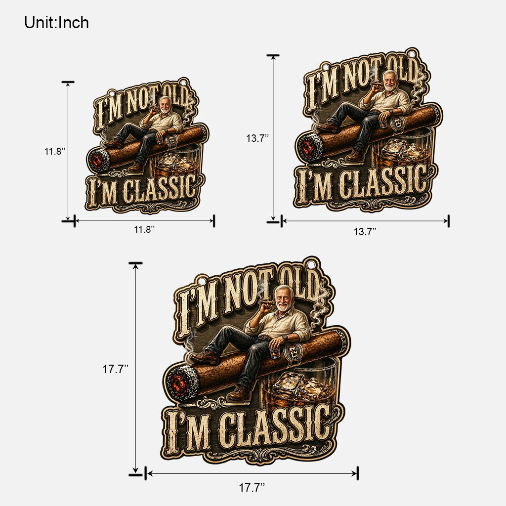 Ich werde im Garten sein - Personalisierte Whisky Holzschild in Sonderform