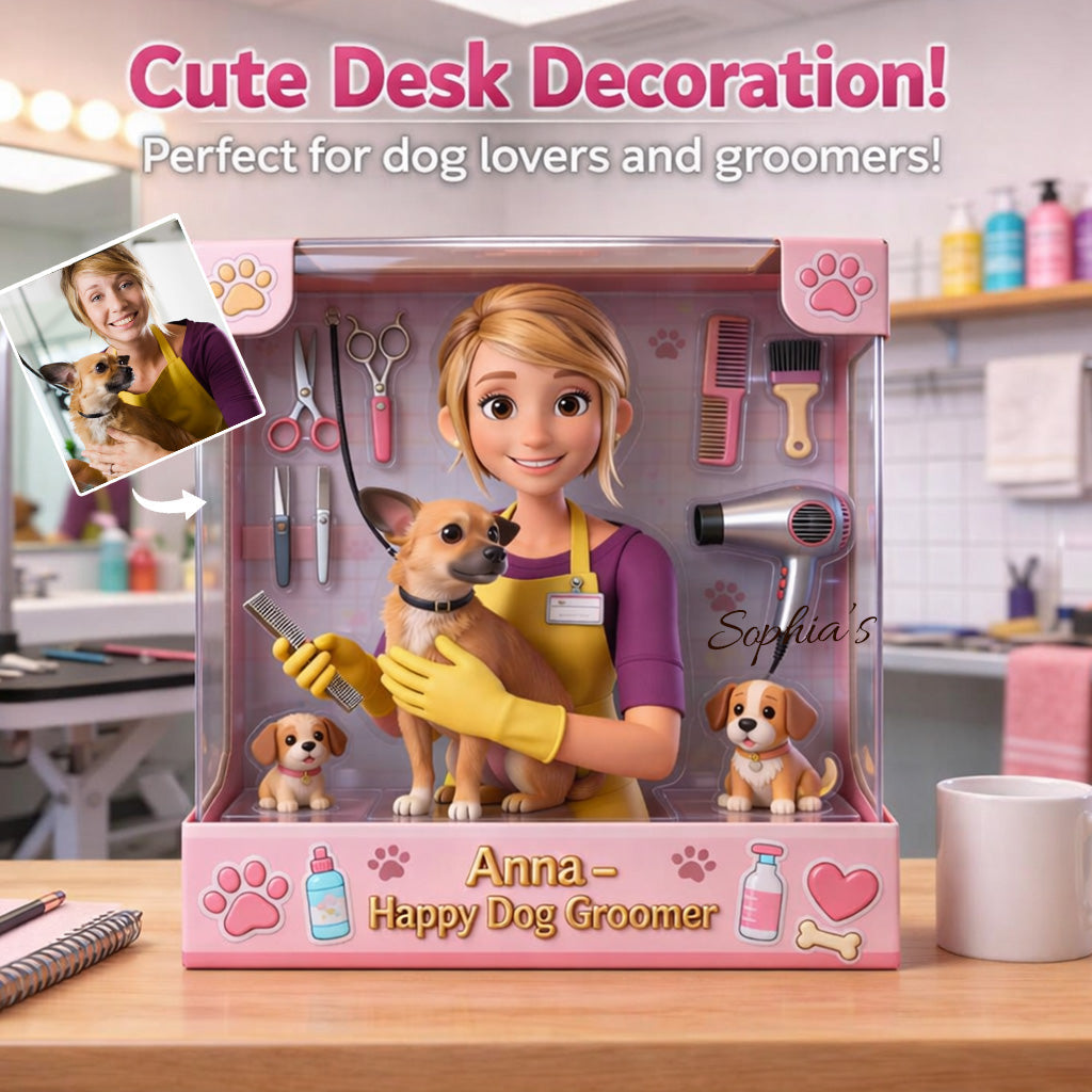 Bester Hundefriseur – Personalisierte Hundefriseur-Acrylplakette in individueller Form