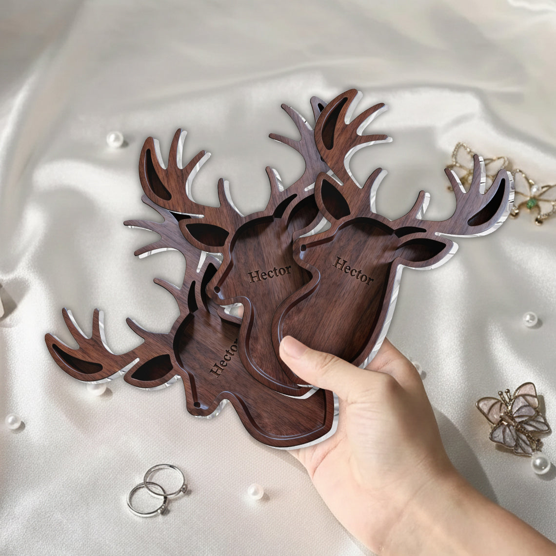 Perfect Gift For Hunting Lover - Personalized Hunting Catch-All Tray