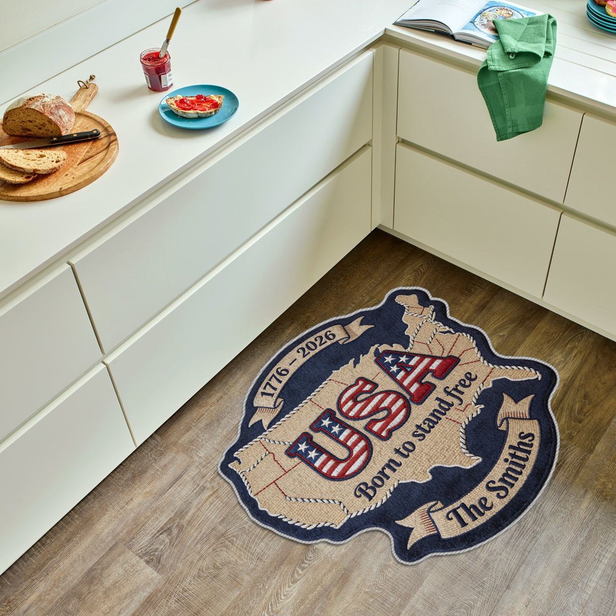 USA 250. Jahrestag – Personalisierter, rutschfester, getufteter Patriot-Teppich