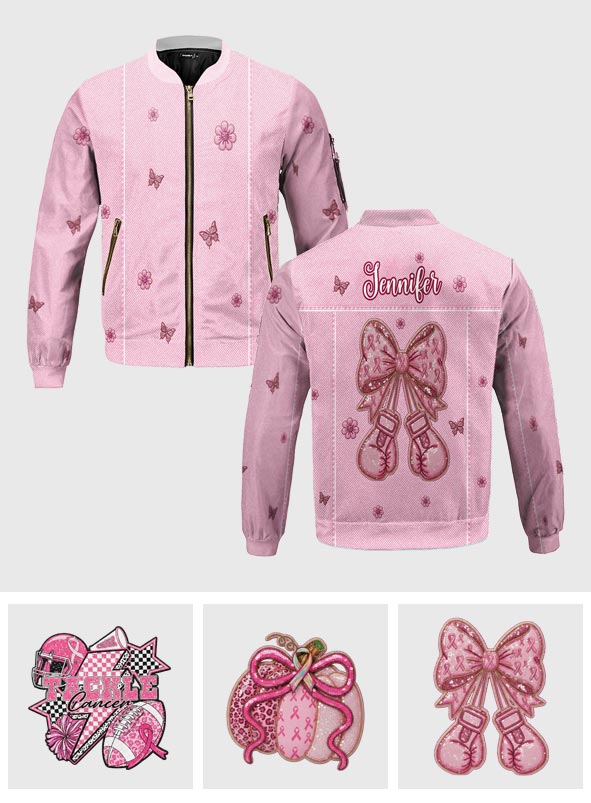 Wir tragen Pink – Personalisierte Bomberjacke zur Sensibilisierung für Brustkrebs