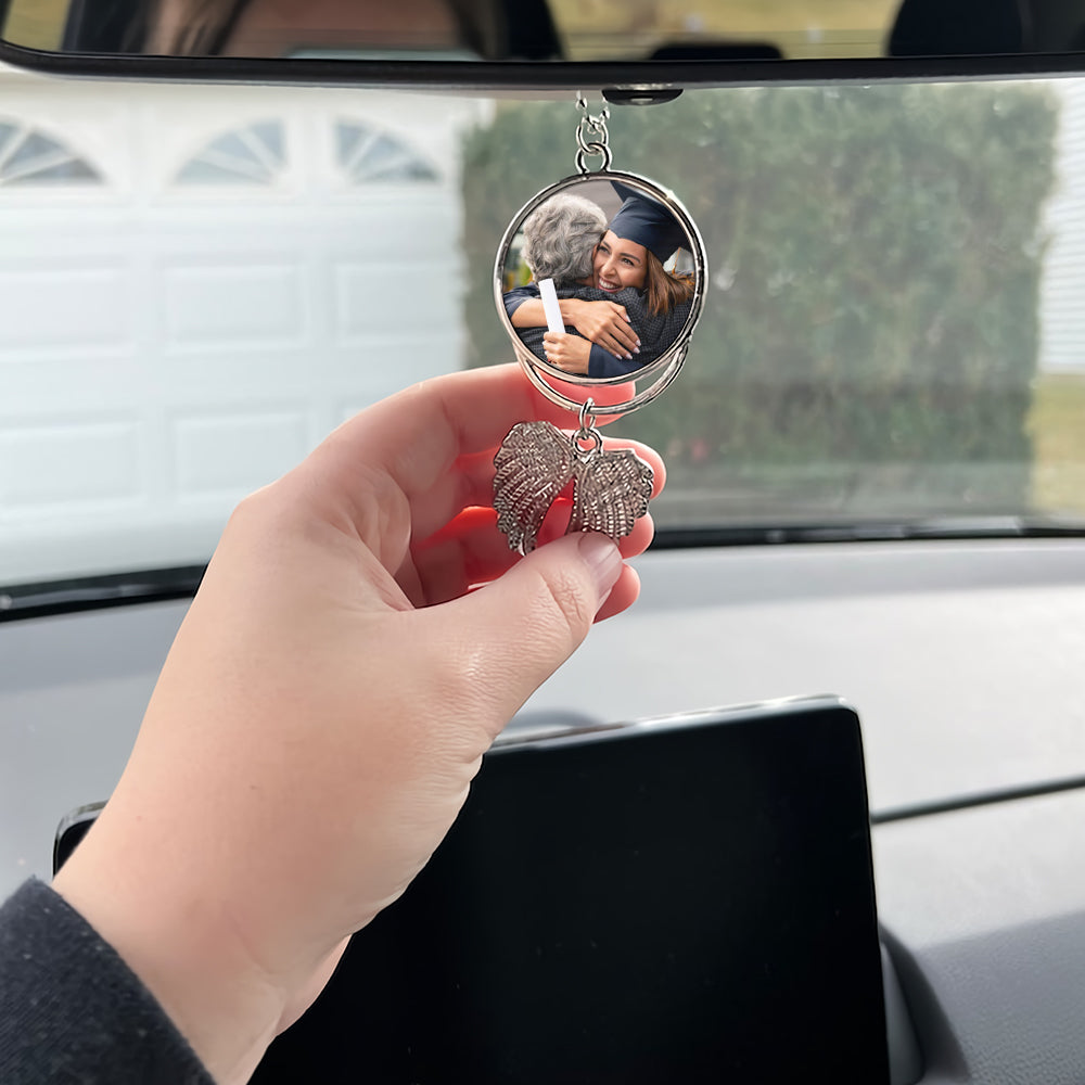 Herzlichen Glückwunsch zum Studienabschluss – personalisierter Flügel-Anhänger für Absolventen