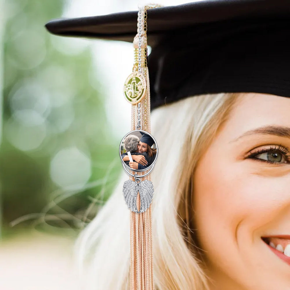 Herzlichen Glückwunsch zum Studienabschluss – personalisierter Flügel-Anhänger für Absolventen