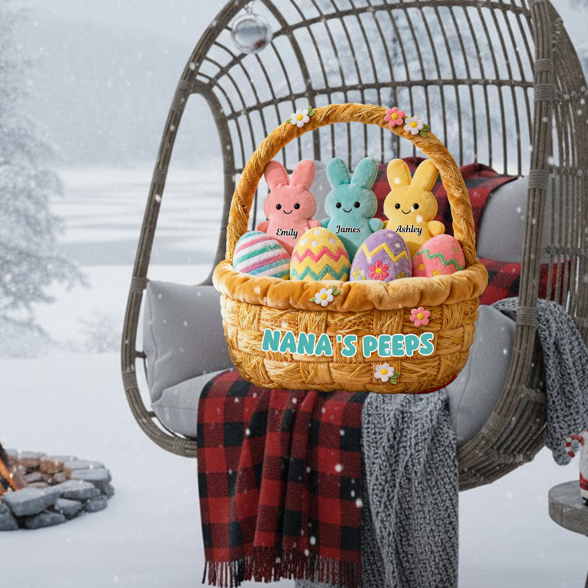 Omas Geschenk für Mama und Oma – Personalisiertes Oma-Kissen aus Kunstfell