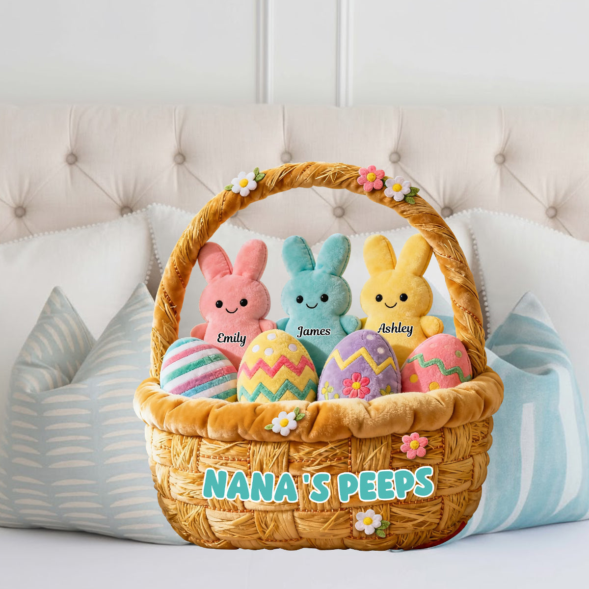 Omas Geschenk für Mama und Oma – Personalisiertes Oma-Kissen aus Kunstfell