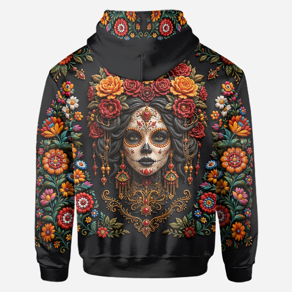 Day Of The Death - Personalized Latina Women All Over Shirt