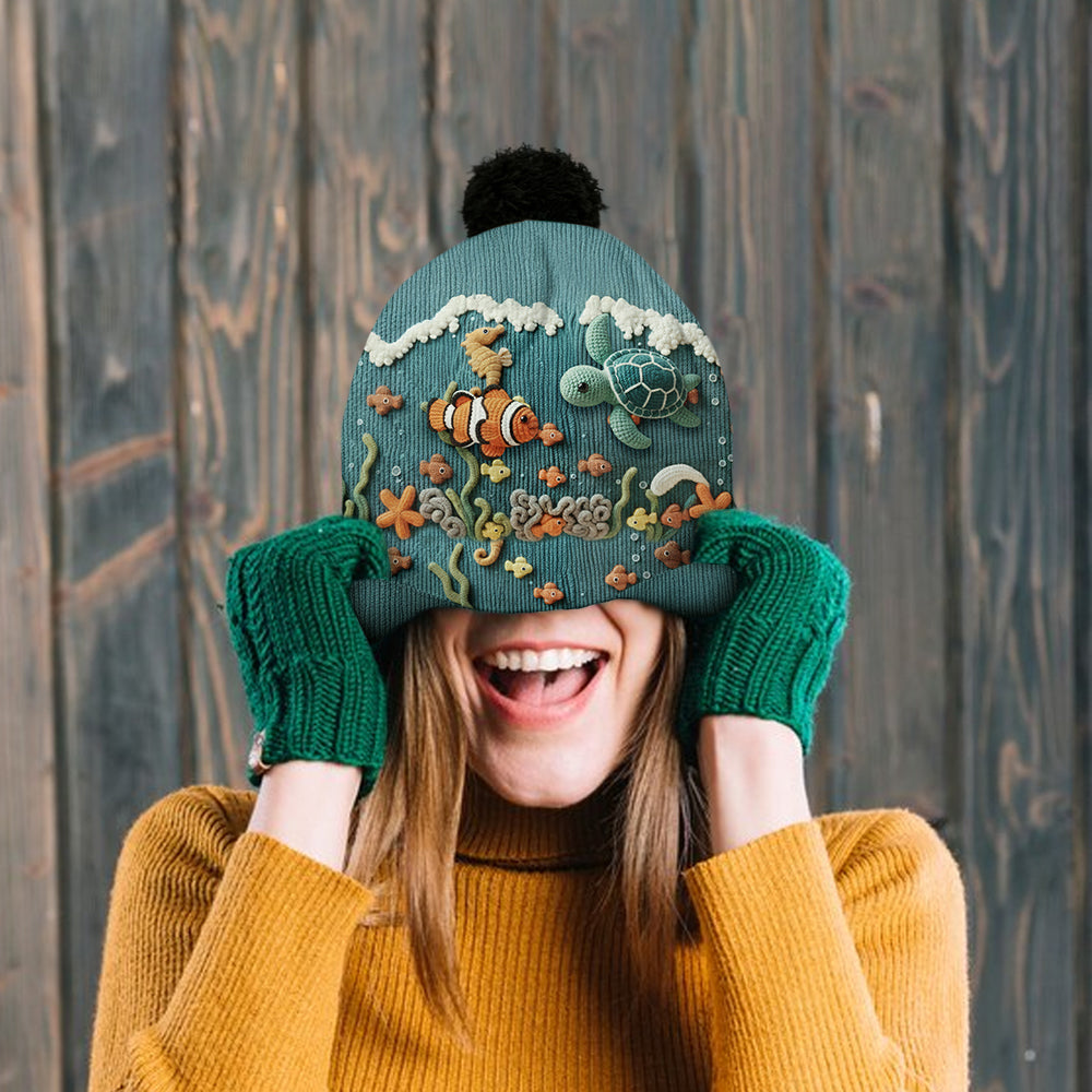 Meeresliebhaber Schildkröte Fisch - Personalisierte Schildkrötenmütze