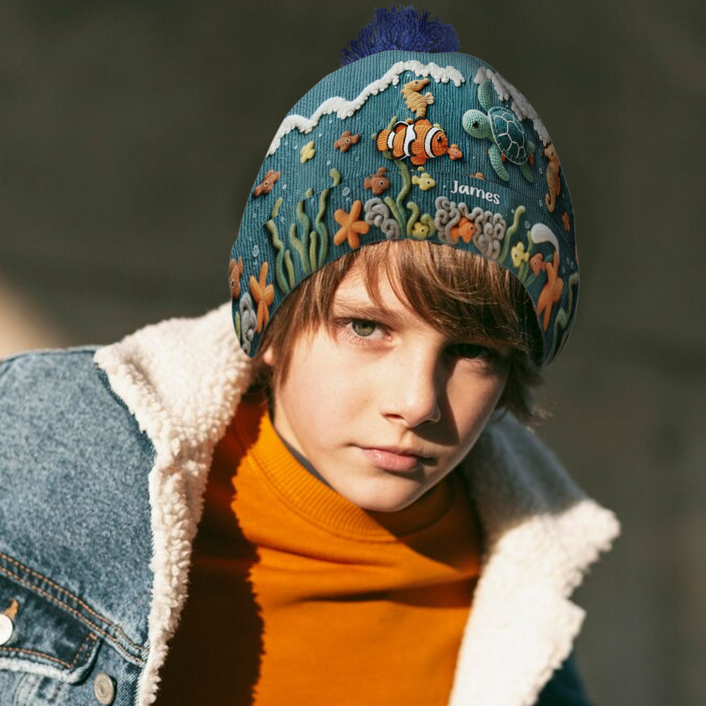 Meeresliebhaber Schildkröte Fisch - Personalisierte Schildkrötenmütze