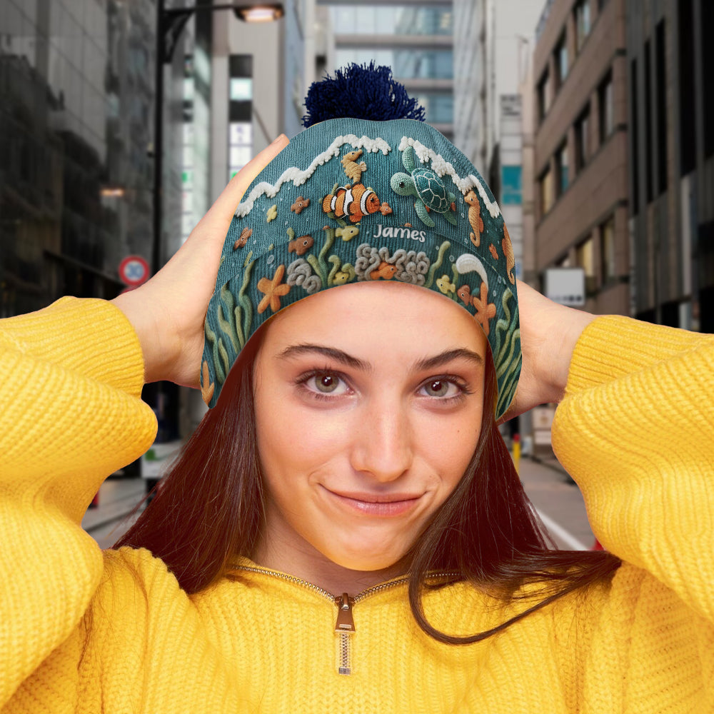 Meeresliebhaber Schildkröte Fisch - Personalisierte Schildkrötenmütze