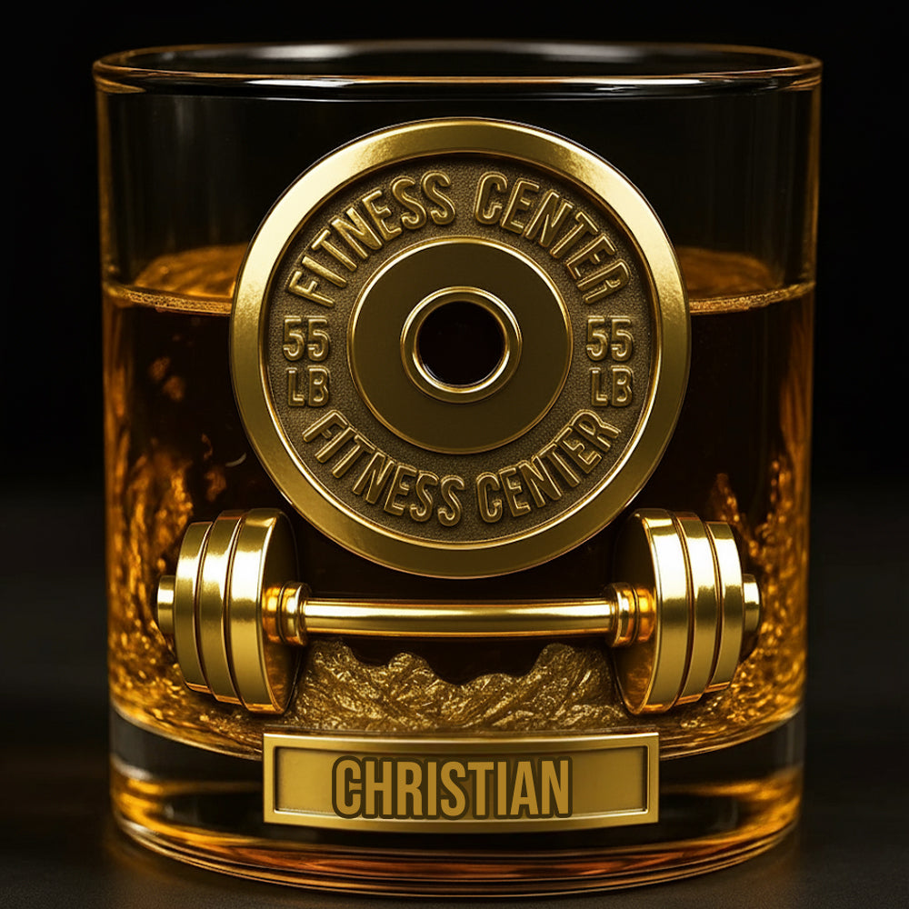 Ohne Fleiß kein Preis – personalisiertes Fitness-Whiskyglas