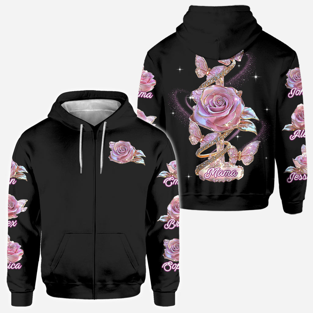 Flowers For Mom Grandma - Personalized Mother All Over Shirt