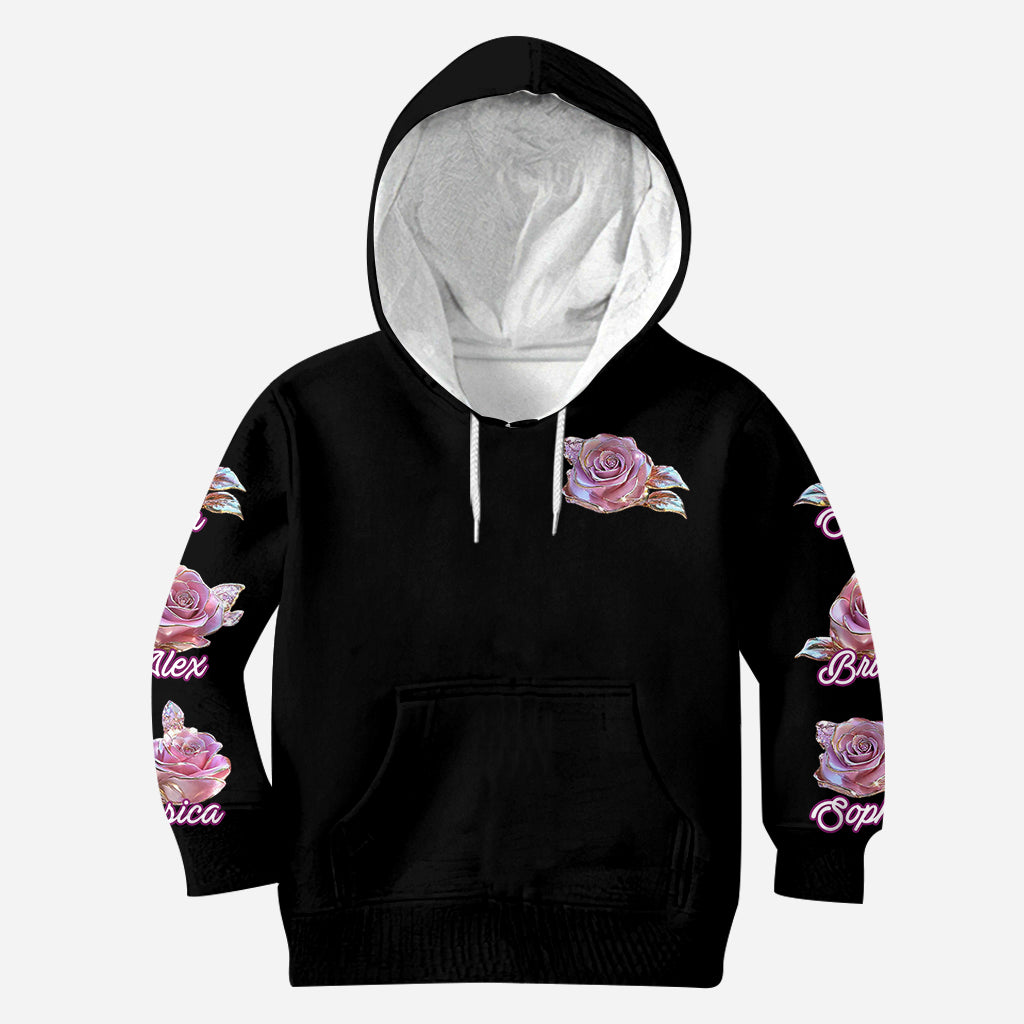 Flowers For Mom Grandma - Personalized Mother All Over Shirt