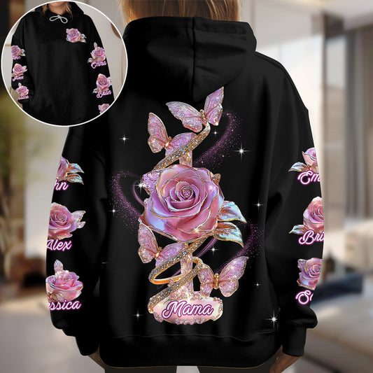 Blumen für Mama und Oma – Personalisiertes Mutter-Shirt