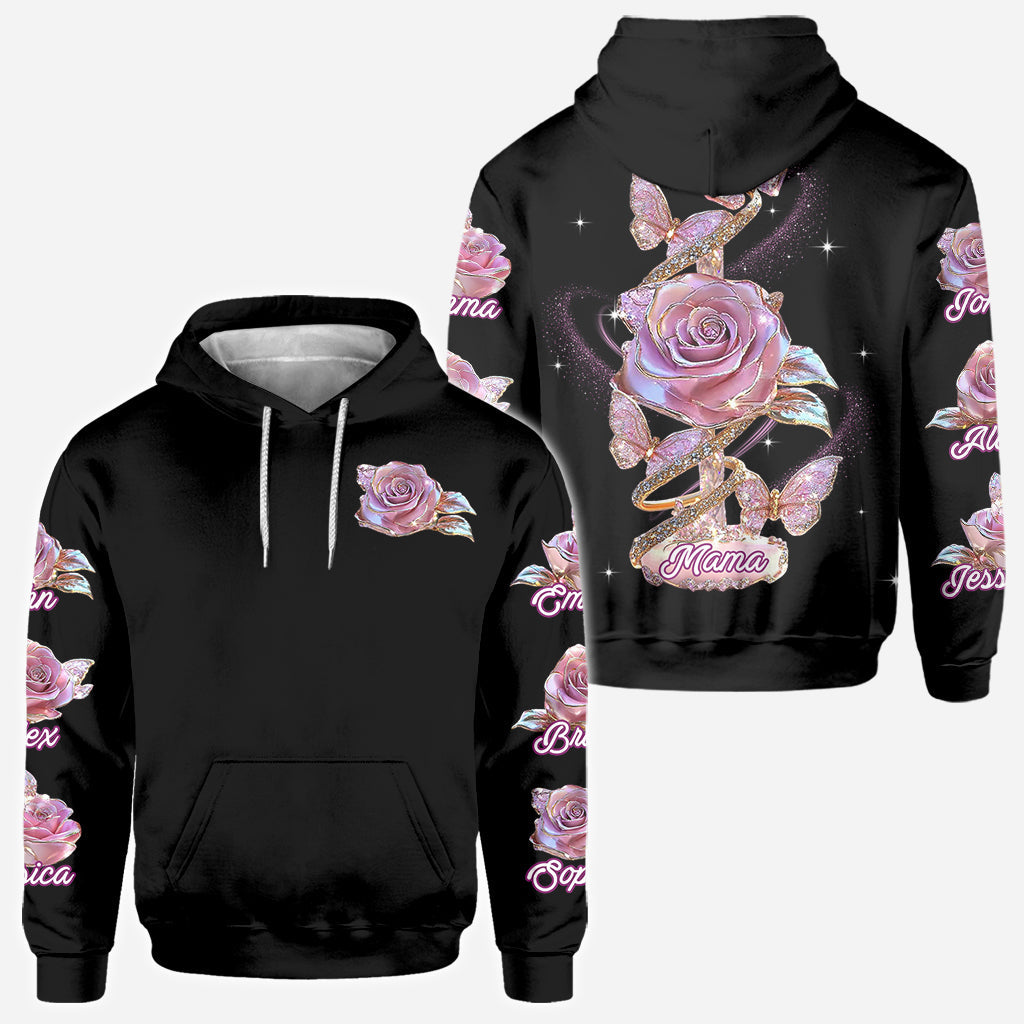 Flowers For Mom Grandma - Personalized Mother All Over Shirt