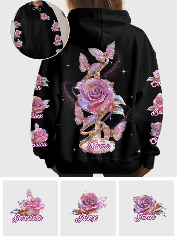 Flowers For Mom Grandma - Personalized Mother All Over Shirt