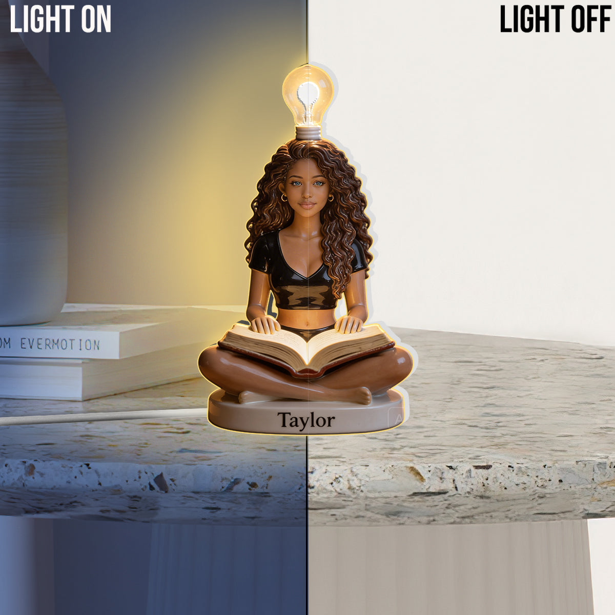 Glow Reader - Personalized Book Acrylic LED Night Light