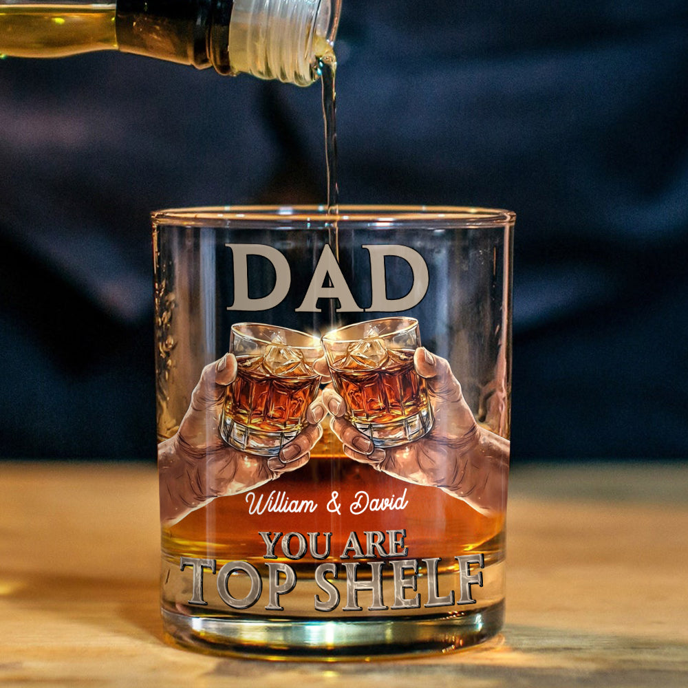 Papa, du bist spitze! - Personalisiertes Whiskyglas für Väter