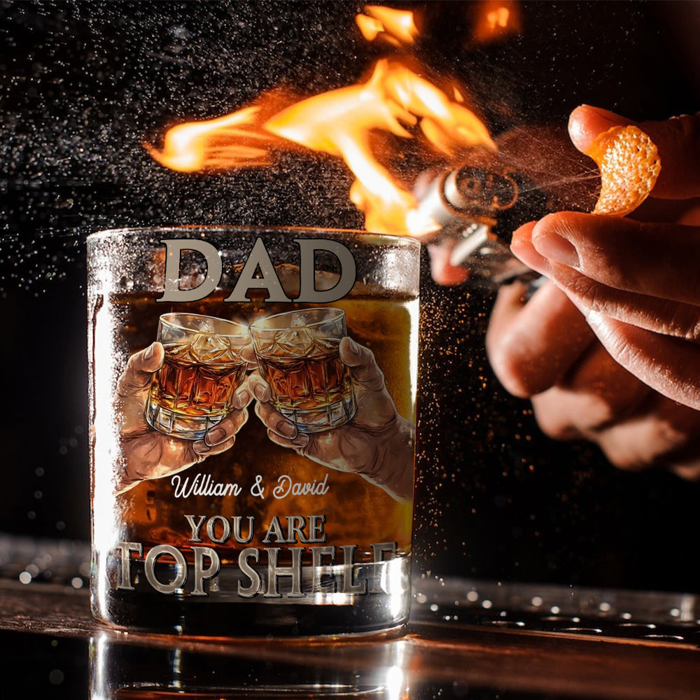 Papa, du bist spitze! - Personalisiertes Whiskyglas für Väter