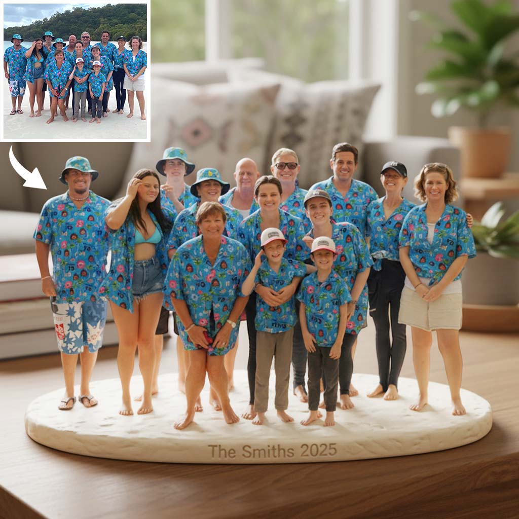 Individuell gestaltete Acrylplakette nach Wunsch – personalisierte Familienplakette in individueller Form