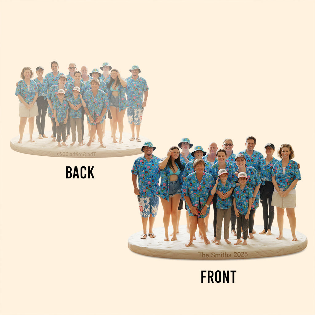 Individuell gestaltete Acrylplakette nach Wunsch – personalisierte Familienplakette in individueller Form