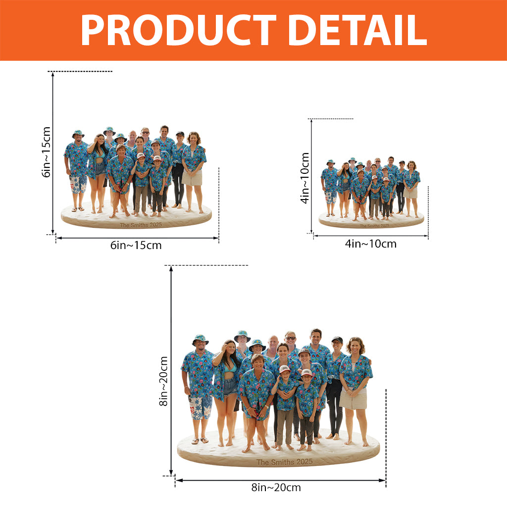 Individuell gestaltete Acrylplakette nach Wunsch – personalisierte Familienplakette in individueller Form