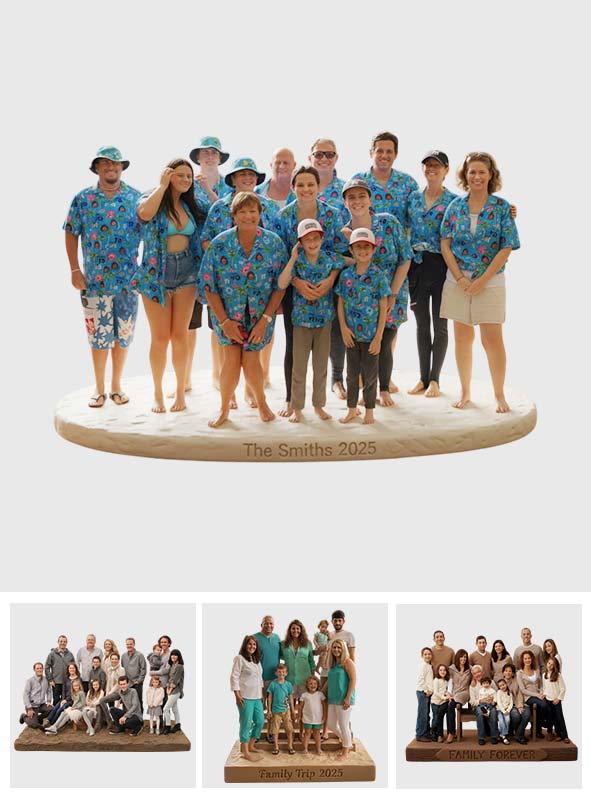 Individuell gestaltete Acrylplakette nach Wunsch – personalisierte Familienplakette in individueller Form