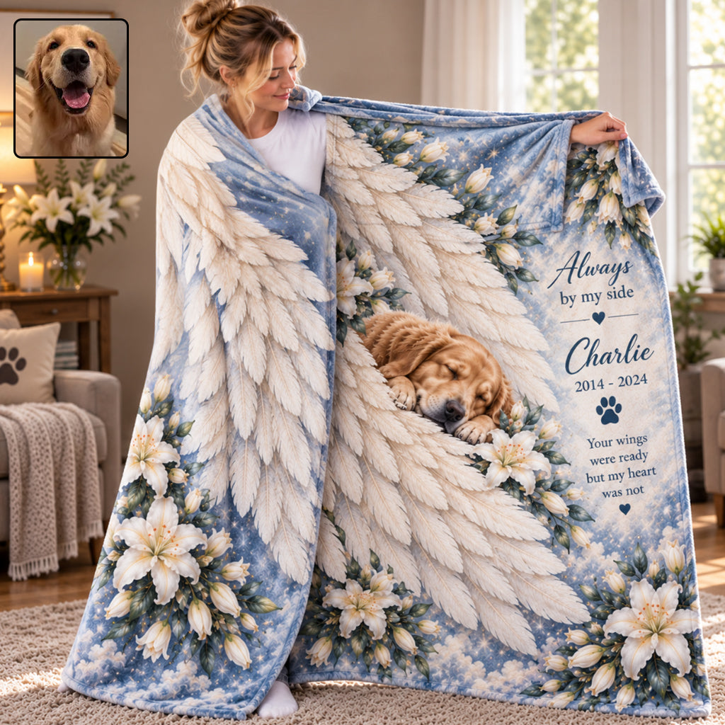 Always By My Side - Personalized Dog Wearable Blanket
