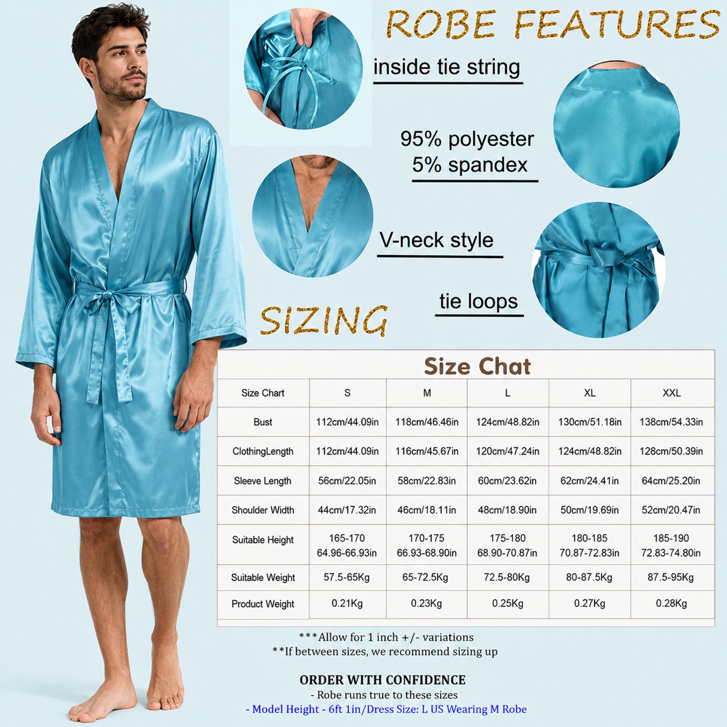Tis The Season - Personalized Highland Cow Satin Robe