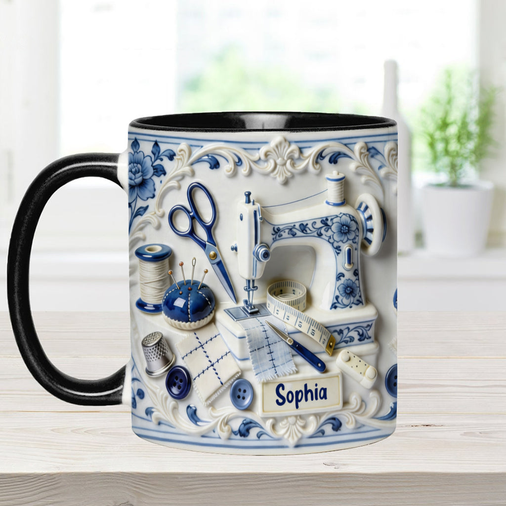 Love Sewing - Personalized Sewing Accent Mug
