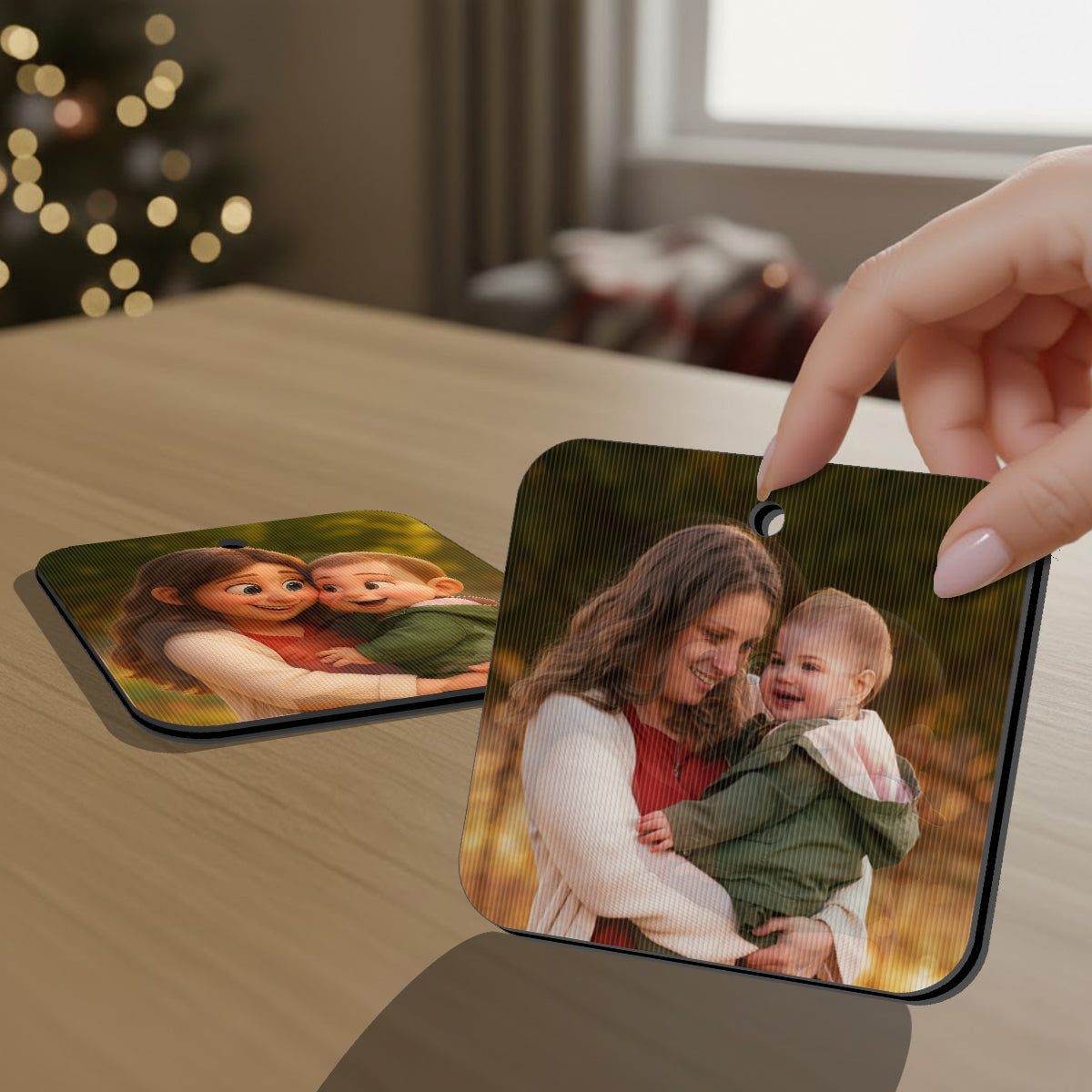 Happy Family - Personalized Family Lenticular Ornament