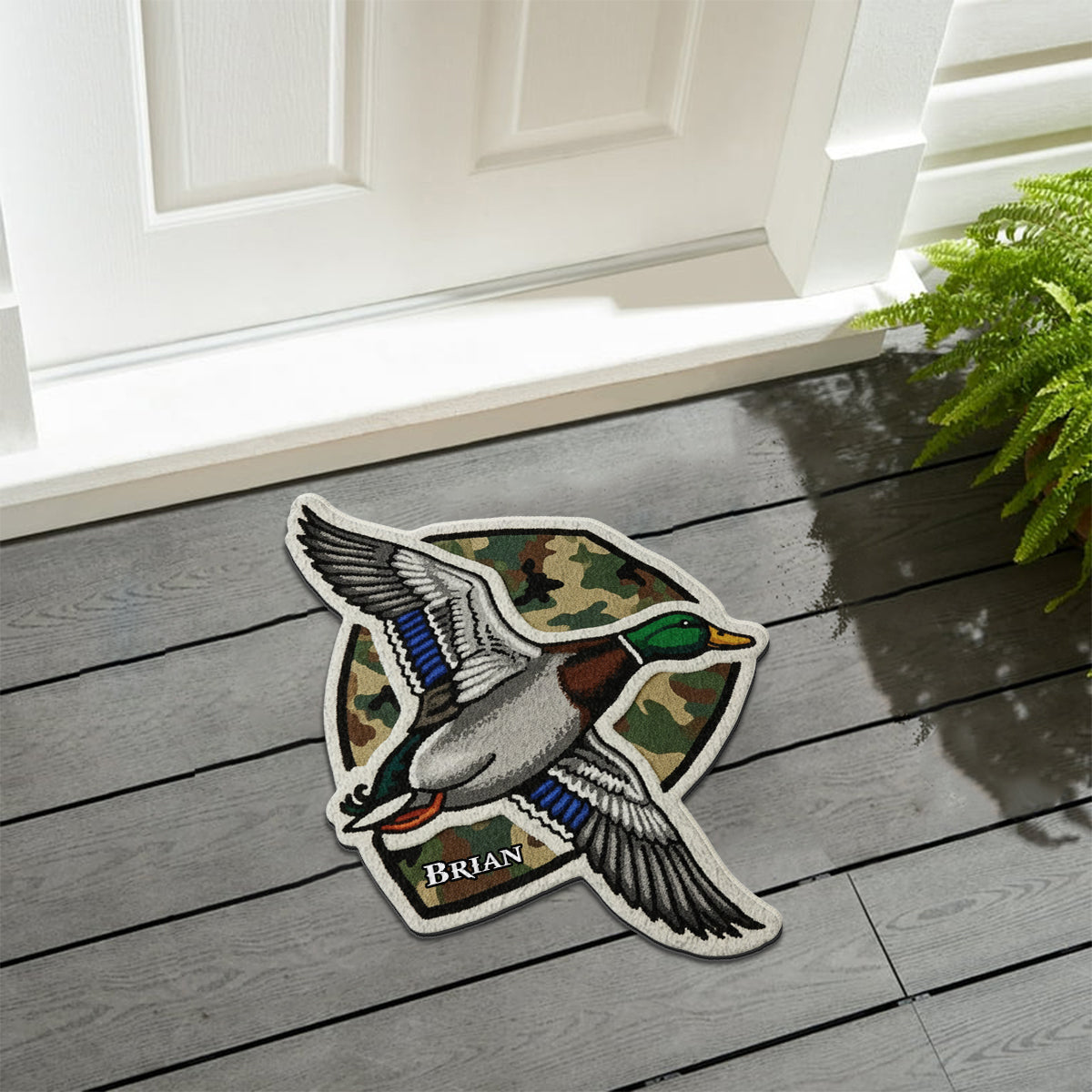 Liebe zur Jagd – Personalisierter, rutschfester, getufteter Jagdteppich