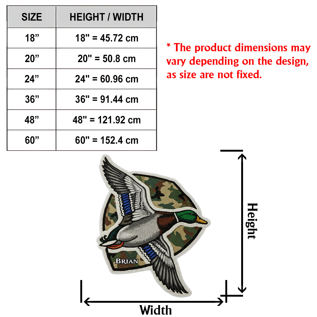 Liebe zur Jagd – Personalisierter, rutschfester, getufteter Jagdteppich