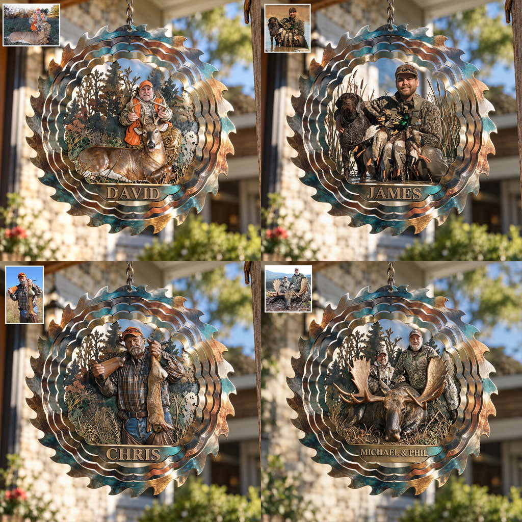 Custom Any Photo - Personalized Hunting Wind Spinner