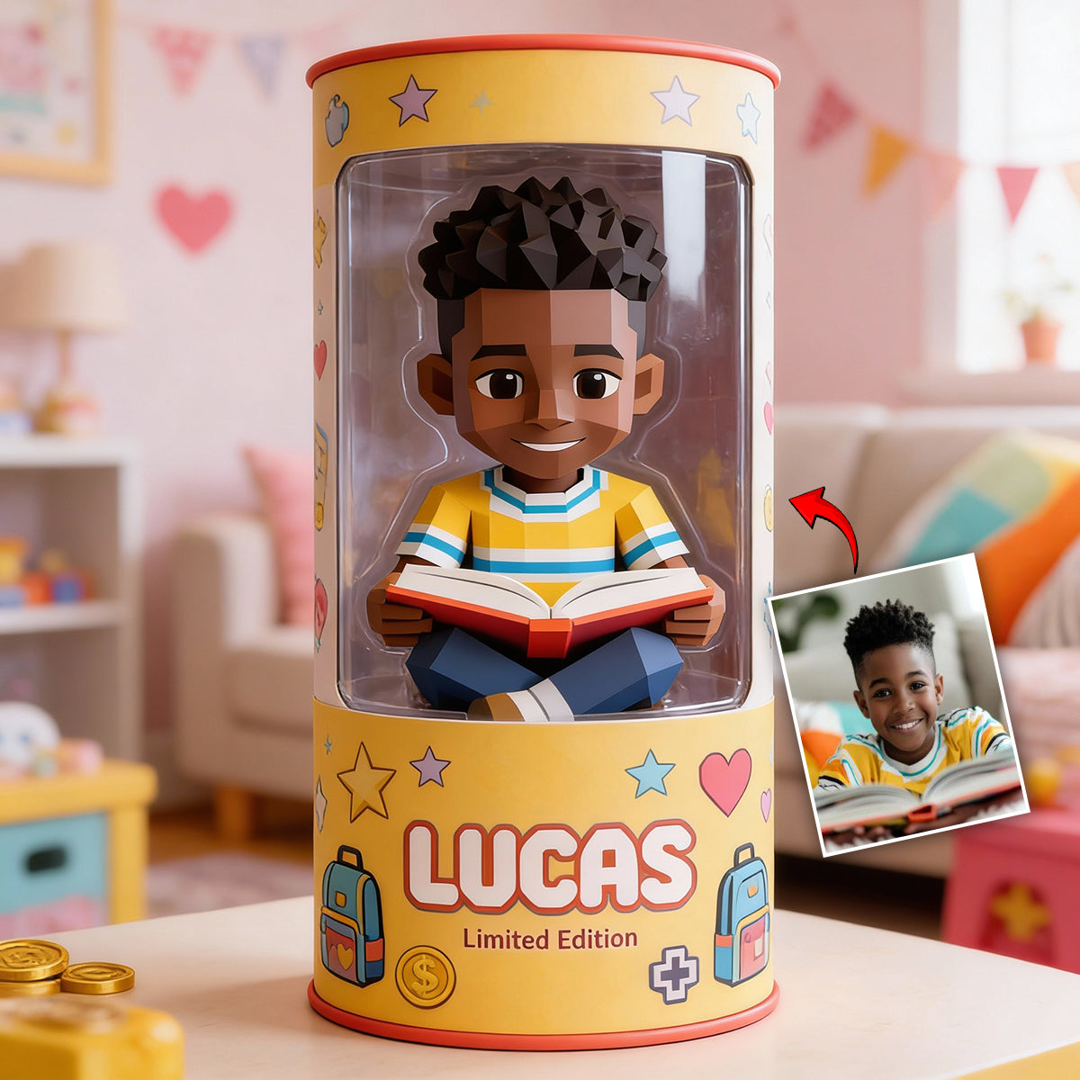 Einzigartige Geschenke für Kinder – personalisierte Acrylplakette in Kinderform